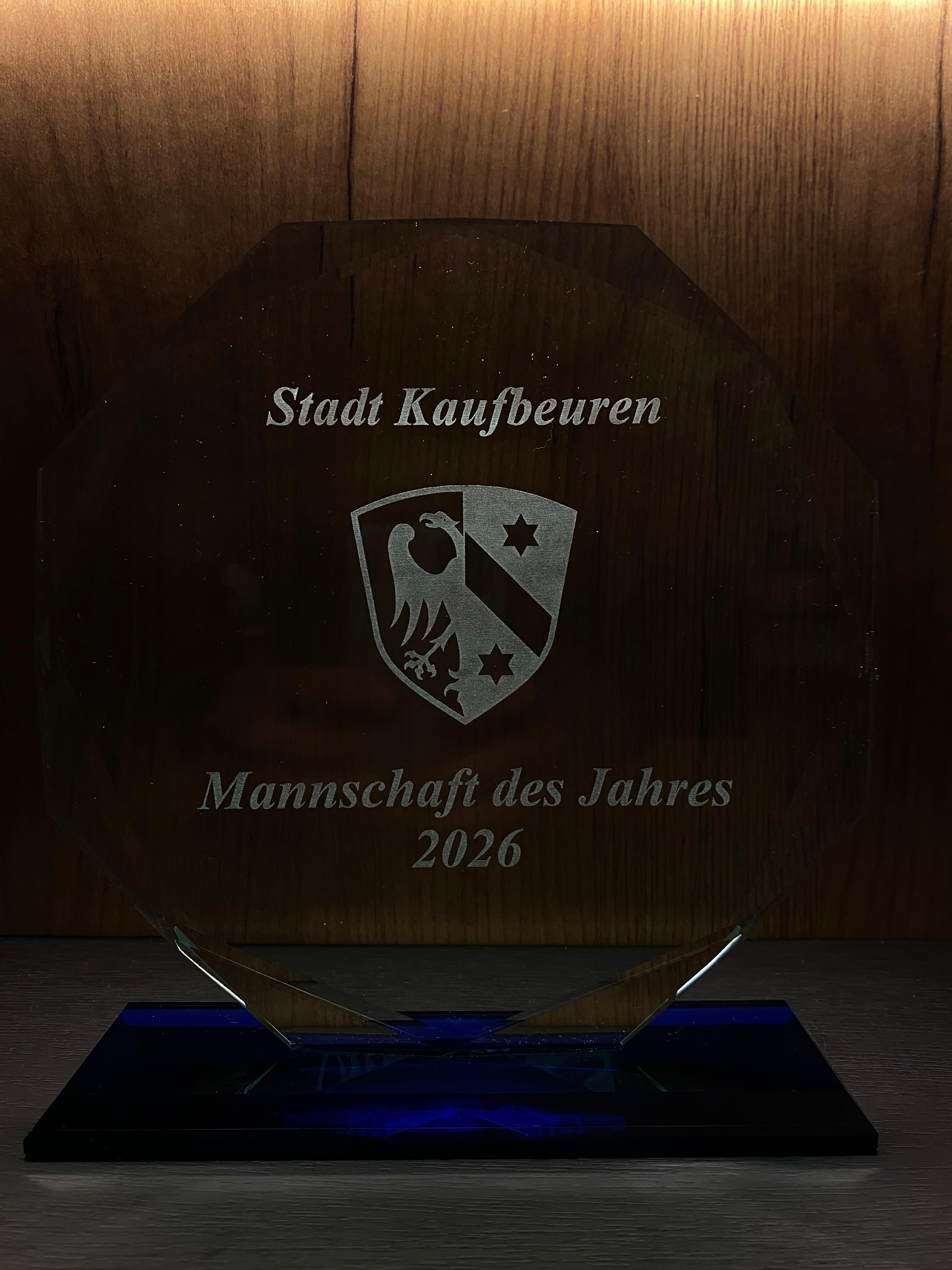 Pokal Mannschaft des Jahres 2026 – Stadt Kaufbeuren